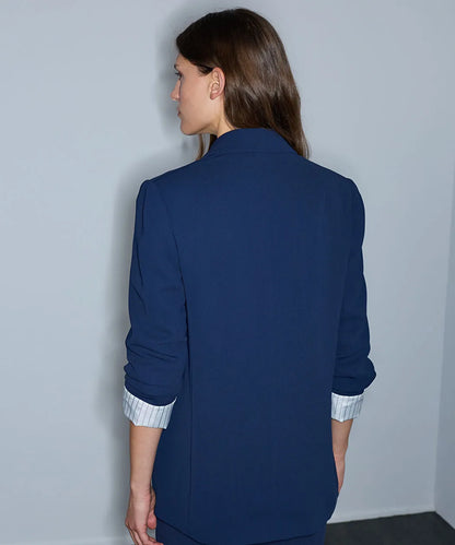 Lacivert Vatkalı Uzun Blazer Iw6260005125015 | Ipekyol