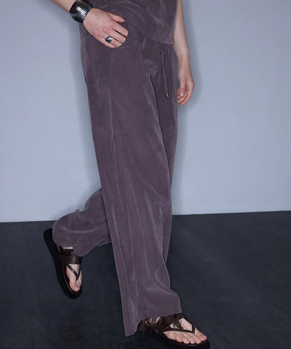 Kahverengi Belden Bağlamalı Wide Leg Pantolon Is1260003434074 | Ipekyol