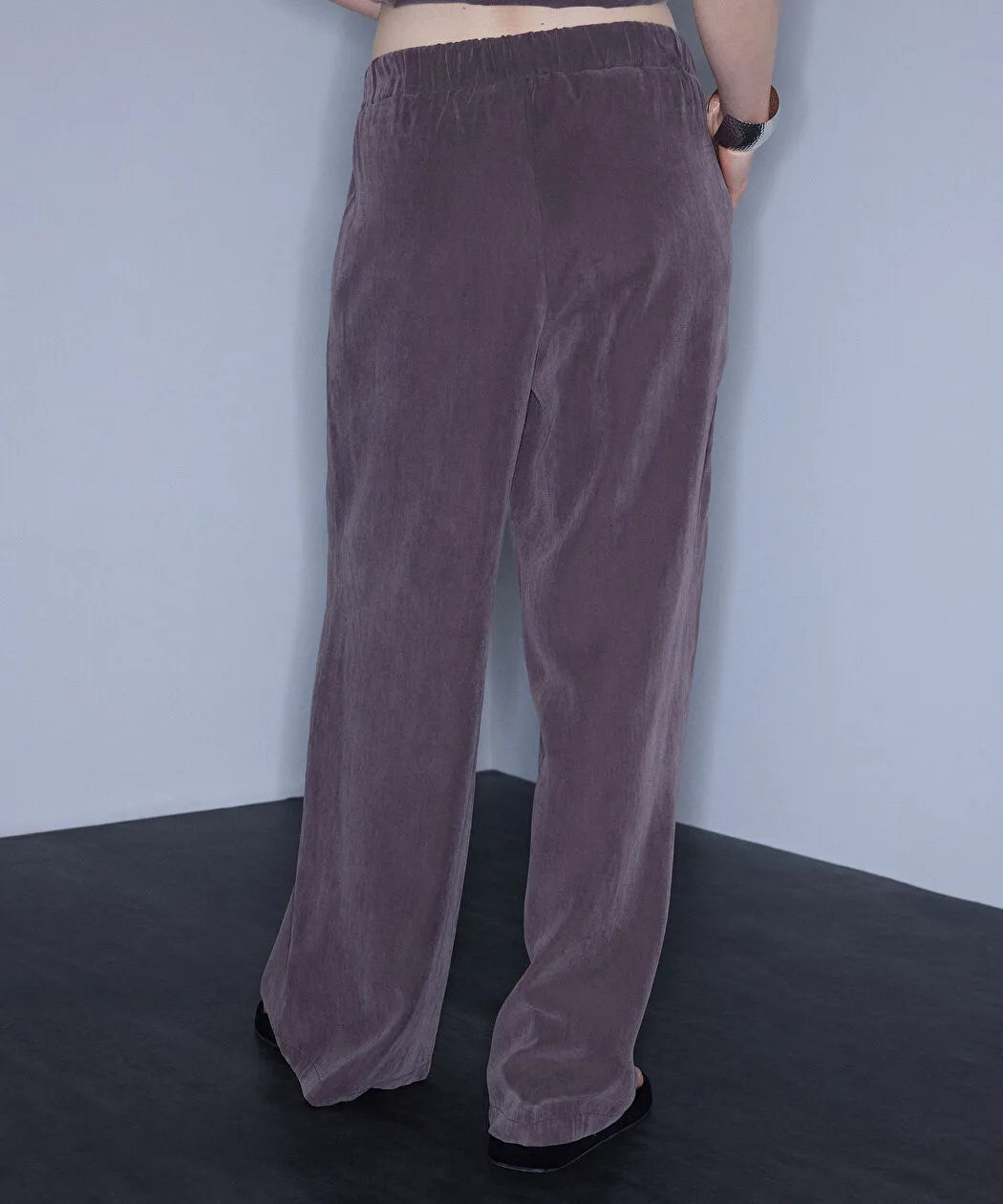 Kahverengi Belden Bağlamalı Wide Leg Pantolon Is1260003434074 | Ipekyol