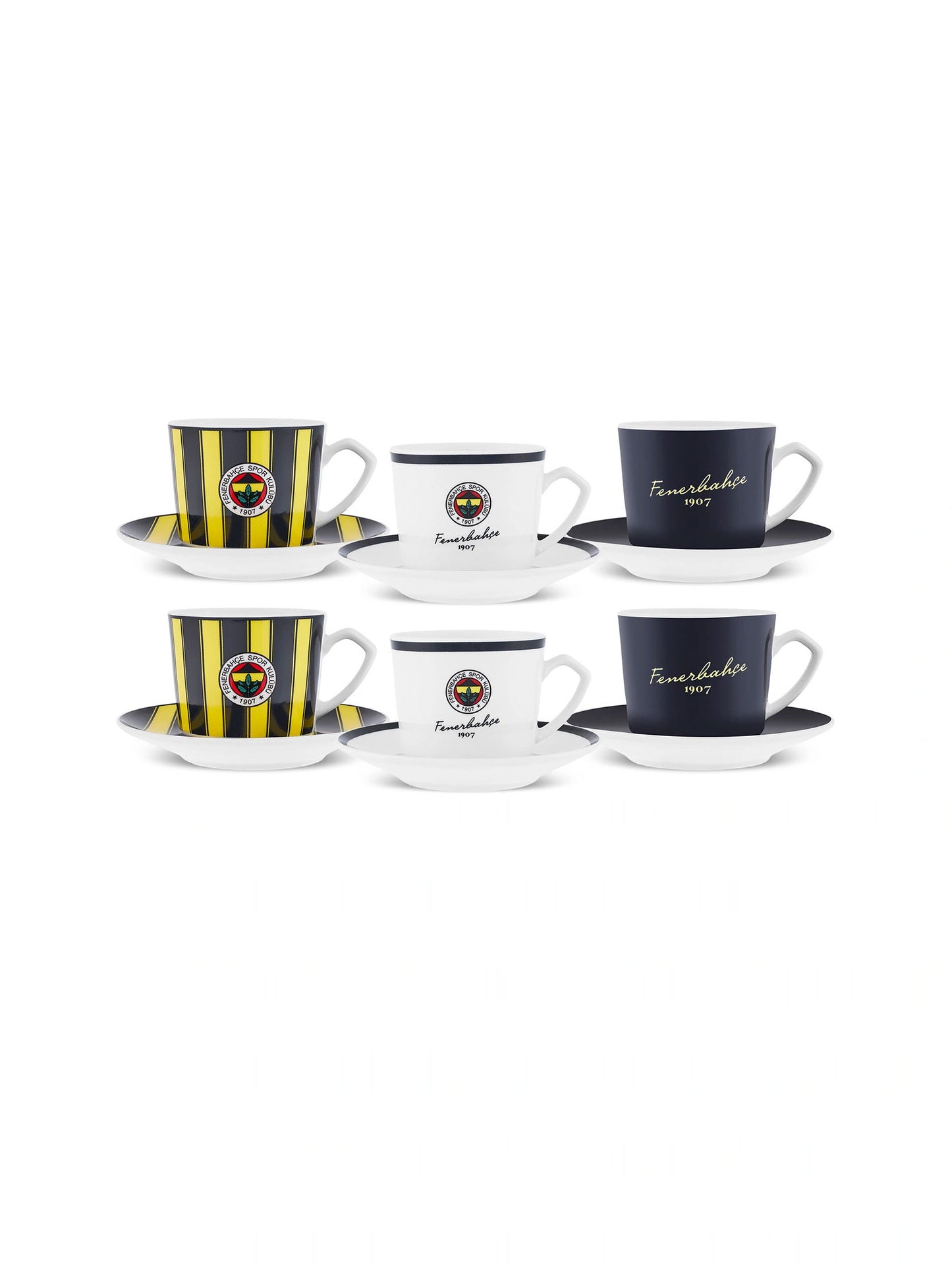 Fenerbahçe X Karaca 6 Kişilik Kahve Fincan Takımı 80 Ml