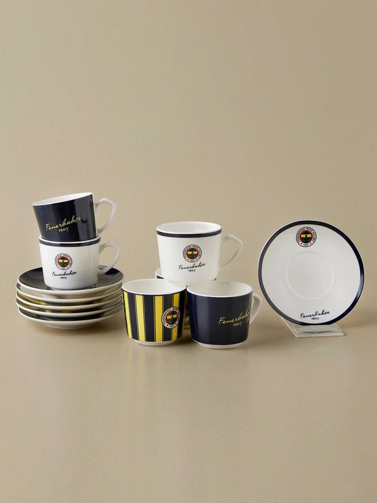 Fenerbahçe X Karaca 6 Kişilik Kahve Fincan Takımı 80 Ml