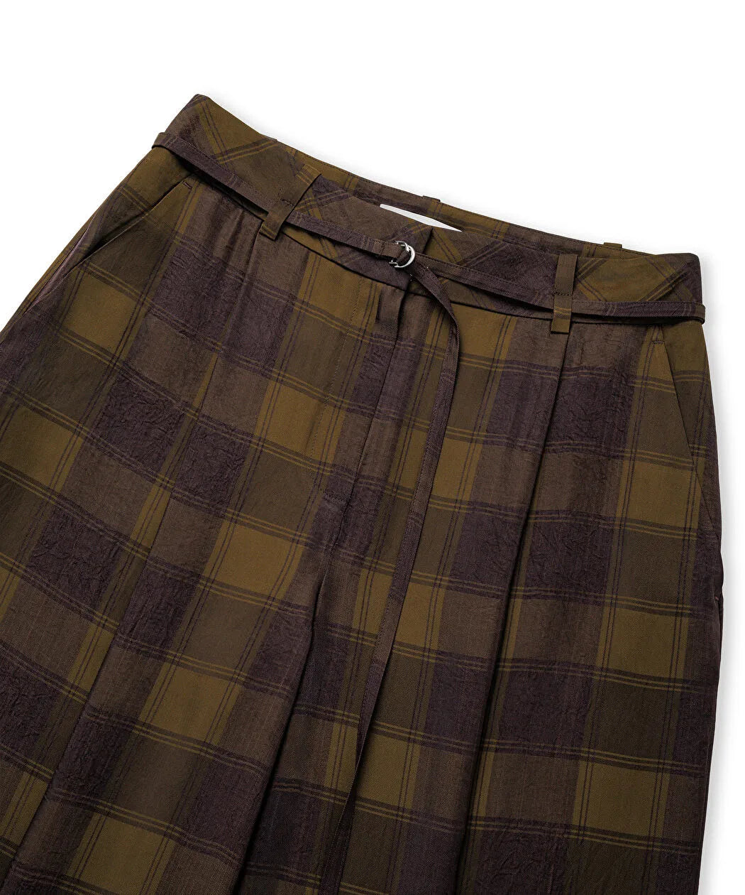 Haki Ekose Desen Pantolon Iw6260003171022 | Ipekyol