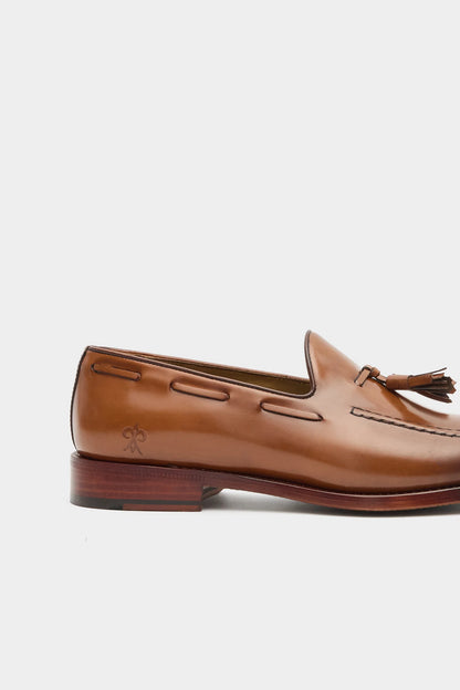 Damat Taba %100 Dana Derisi Püsküllü Loafer Ayakkabı