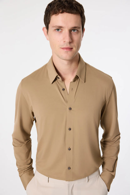 Tween Slim Fit Vizon Düz Gömlek