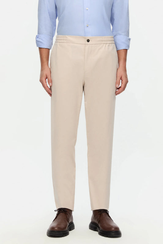 Damat Comfort Fit Bej Düz Jogger Pantolon