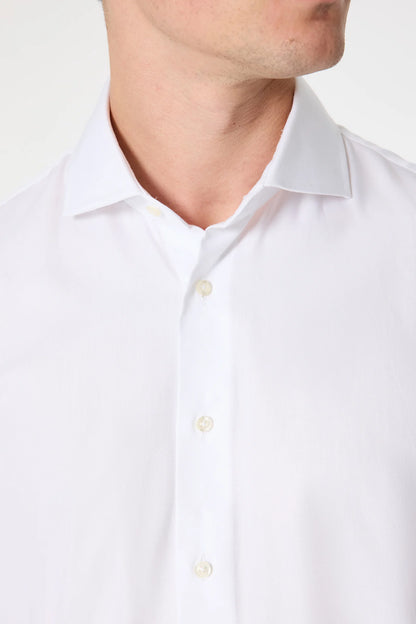 Damat Slim Fit Beyaz Gabardin Gömlek