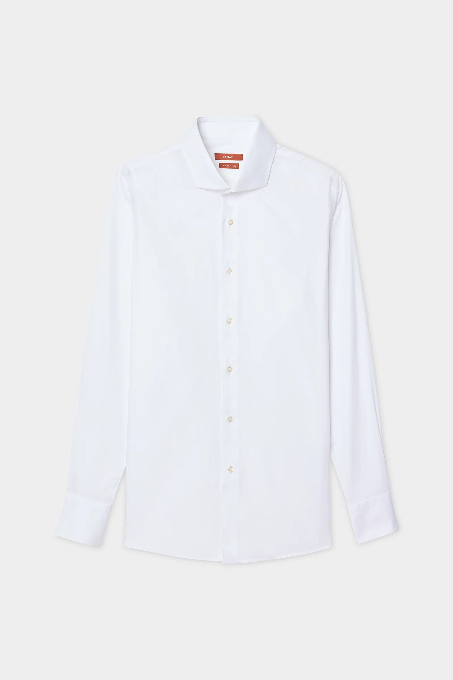 Damat Slim Fit Beyaz Gabardin Gömlek