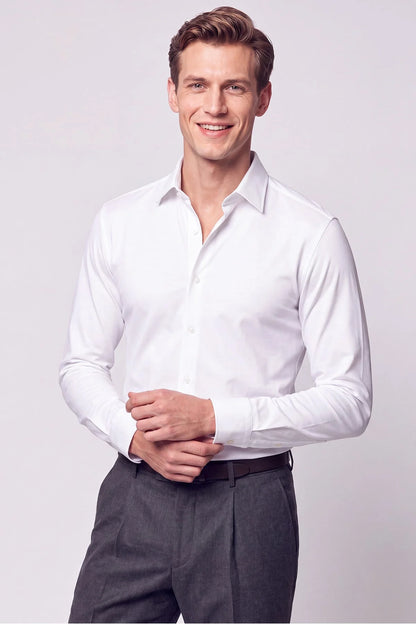 Slim Fit Pamuklu Beyaz Gömlek G 1607