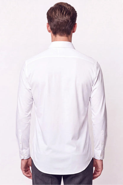 Slim Fit Pamuklu Beyaz Gömlek G 1607