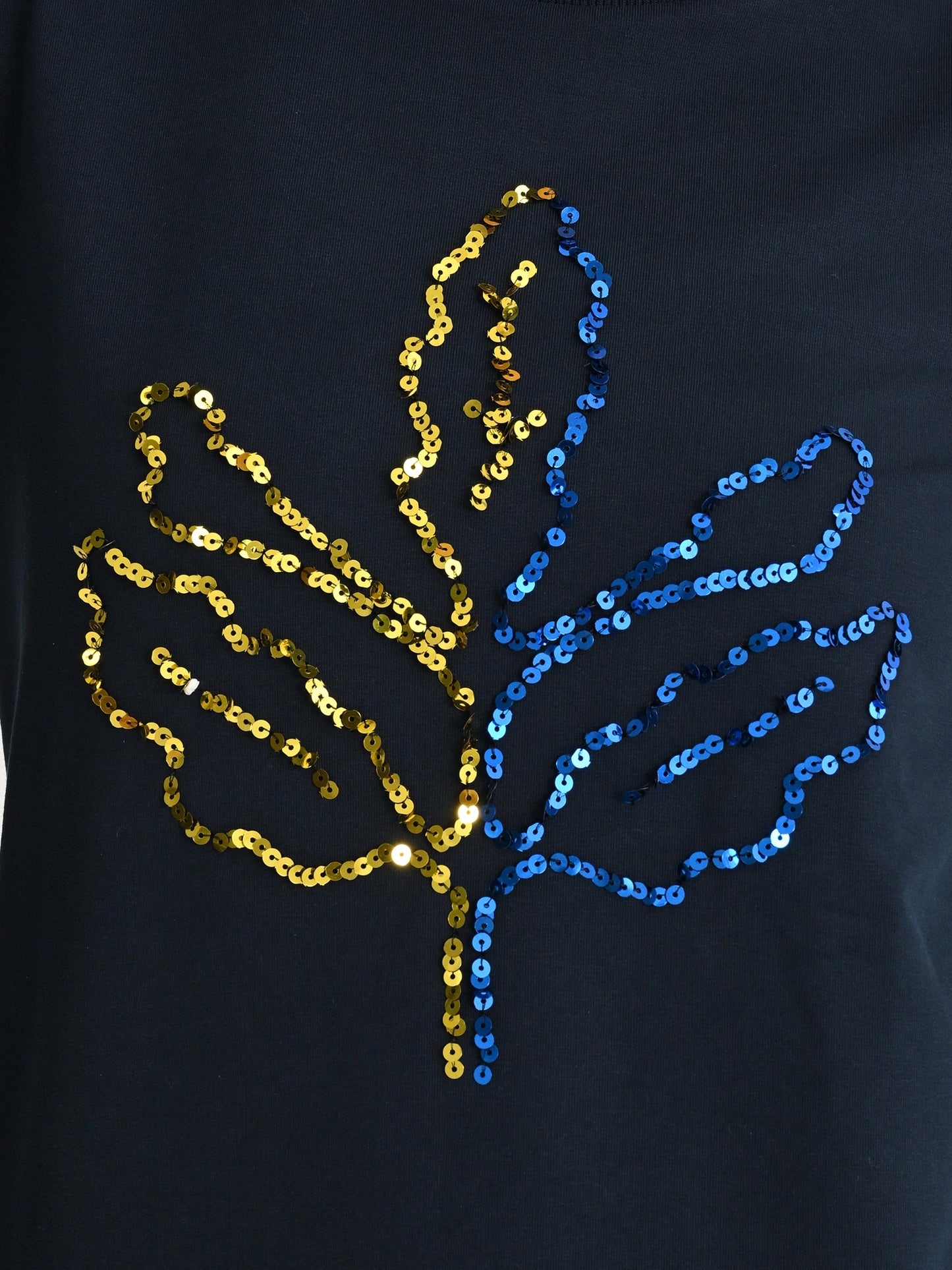 Fenerbahçe Lacivert Tribün Payetli Palamut Kadın Sweatshirt