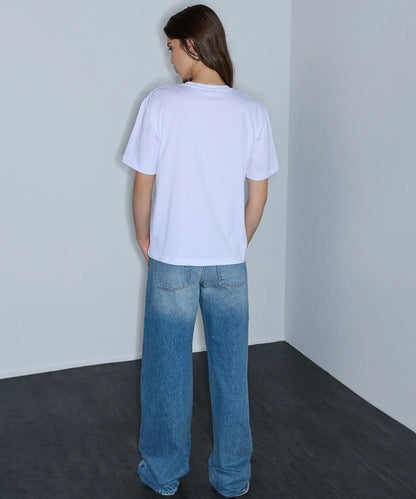 Beyaz Monogram Nakışlı Tişört Iw6260070172002 | Ipekyol