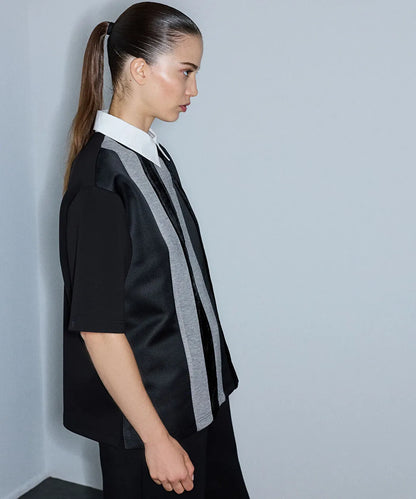 Siyah Kumaş Mix Colorblock Sweatshirt Iw6260091124001 | Ipekyol