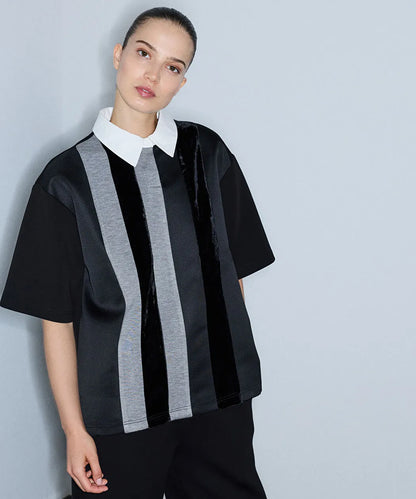 Siyah Kumaş Mix Colorblock Sweatshirt Iw6260091124001 | Ipekyol