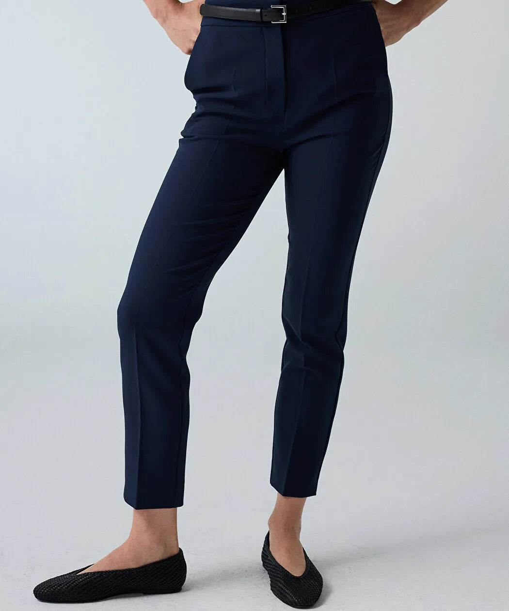 Lacivert Elastik Bel Skinny Fit Pantolon Iw6260003153015 | Ipekyol