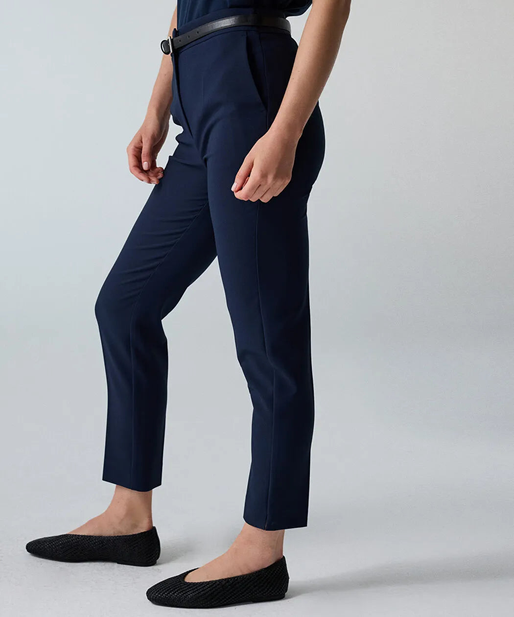 Lacivert Elastik Bel Skinny Fit Pantolon Iw6260003153015 | Ipekyol