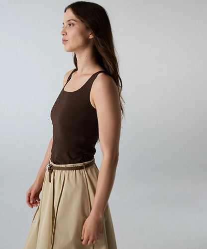 Kahverengi Basic U Yaka Tişört Iw6260152116074 | Ipekyol