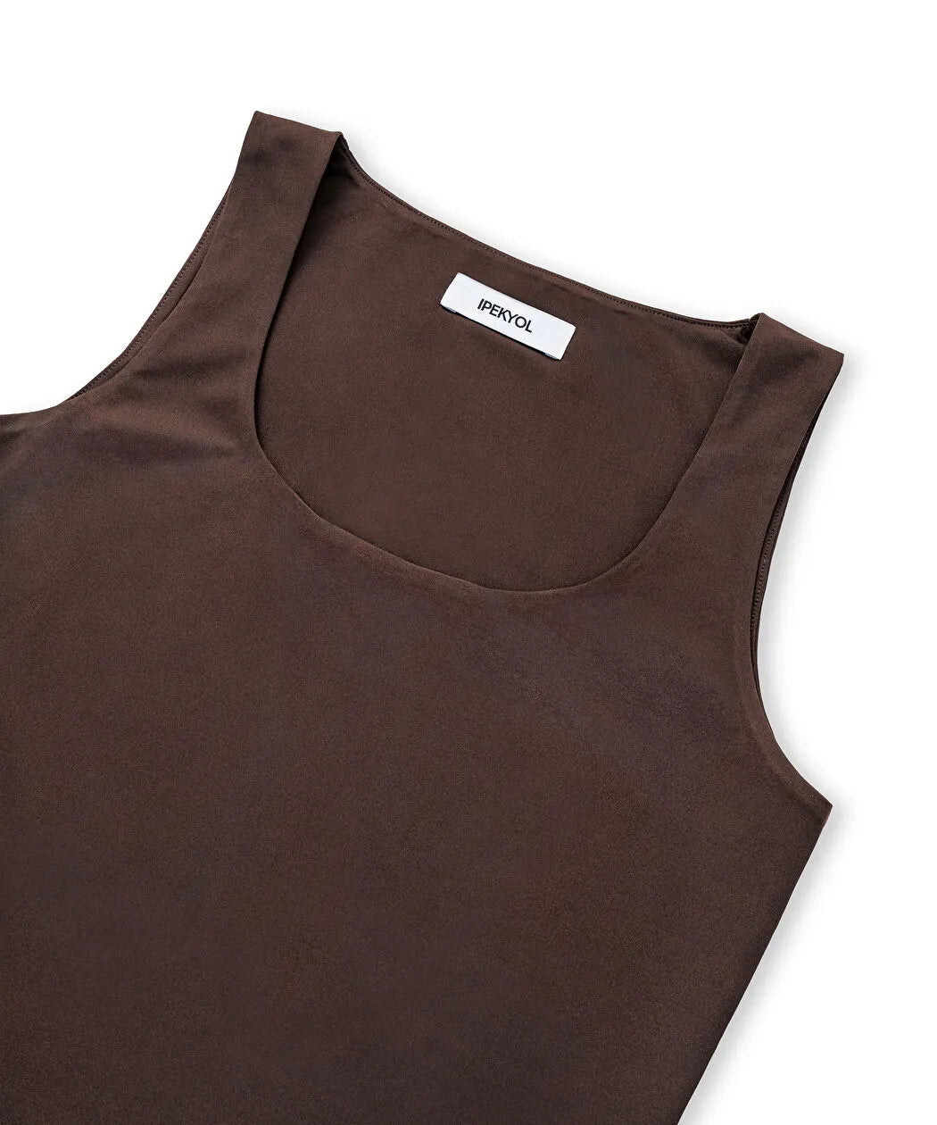 Kahverengi Basic U Yaka Tişört Iw6260152116074 | Ipekyol