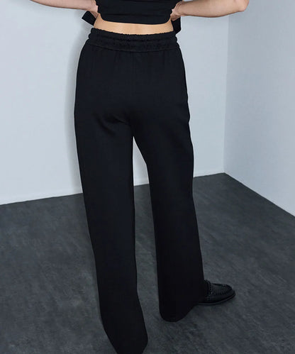 Siyah Ayarlanabilir Bel Wide Leg Pantolon Iw6260003193001 | Ipekyol