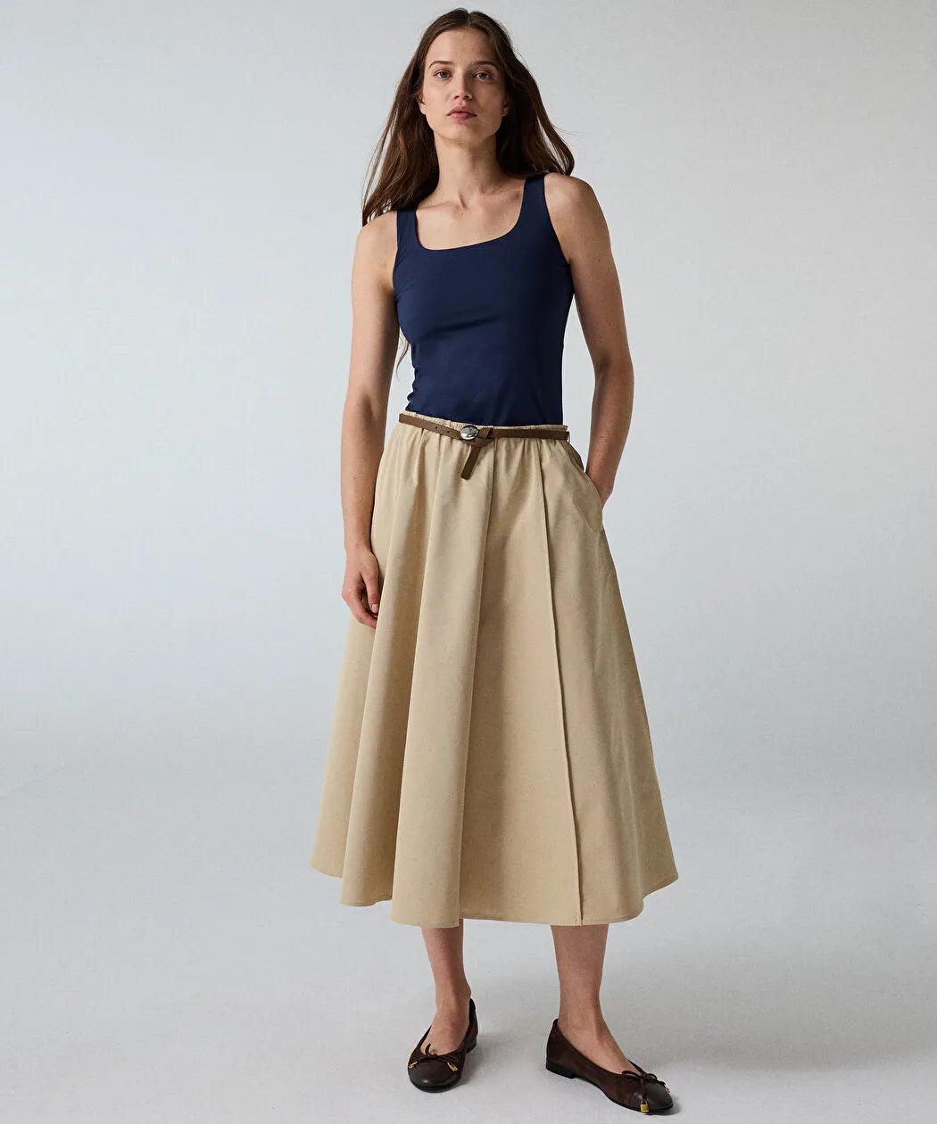 Lacivert Basic U Yaka Tişört Iw6260152116015 | Ipekyol