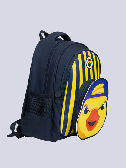 Fenerbahçe Sarı Lacivert Striped Yellow Okul Çantası