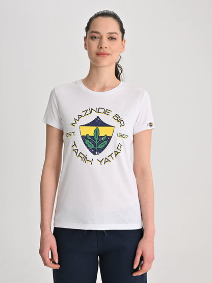 Fenerbahçe Beyaz Tribün Est. 1907 Kadın Tshirt