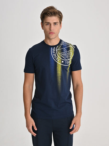 Fenerbahçe Lacivert Tribün Tramlı Erkek Tshirt