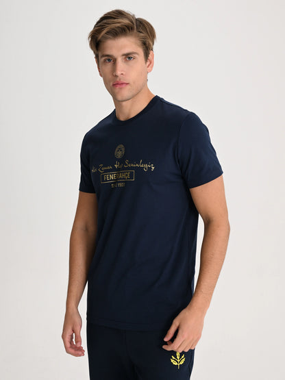 Fenerbahçe Lacivert Tribün Her Zaman Hep Seninleyiz Erkek Oversize Tshirt