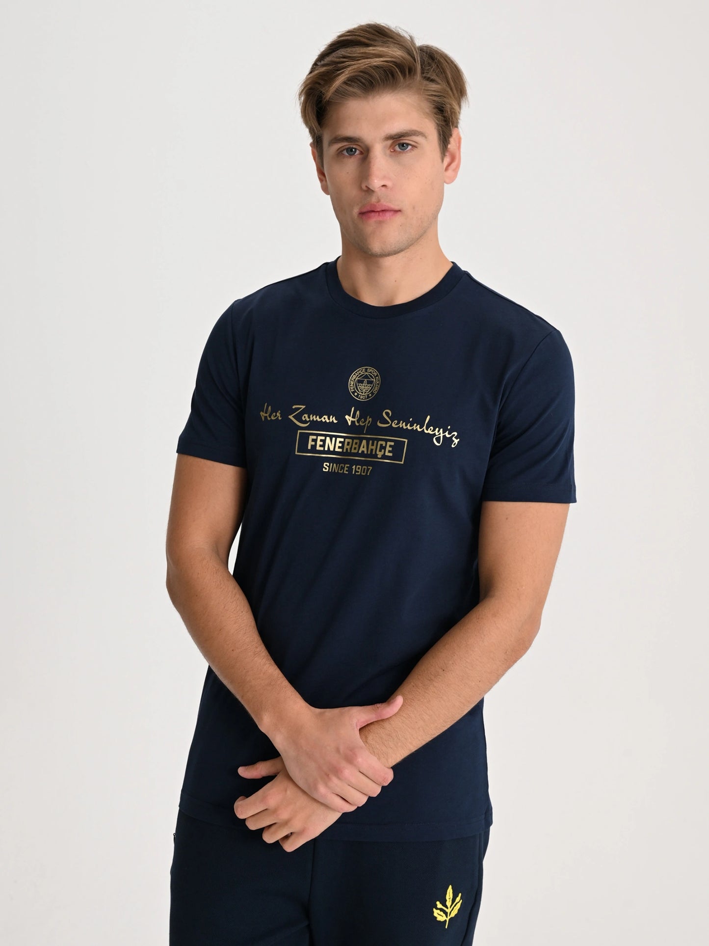 Fenerbahçe Lacivert Tribün Her Zaman Hep Seninleyiz Erkek Oversize Tshirt