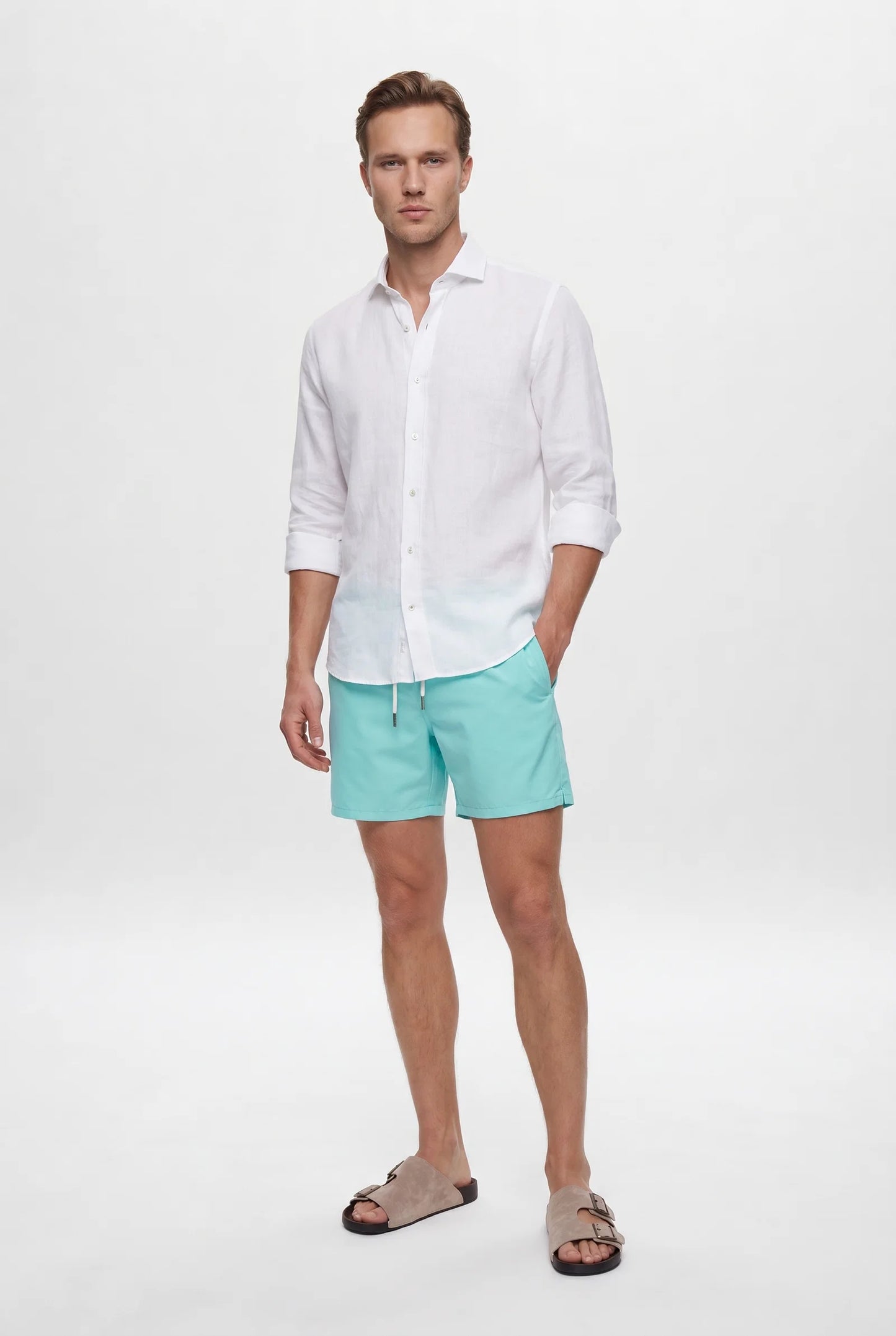 Tween Regular Fit Turkuaz Şort Mayo
