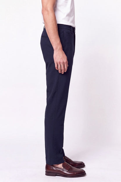 Comfort Fit Yan Cep Esnek Pamuklu Lacivert Jogger Pantolon P 1190