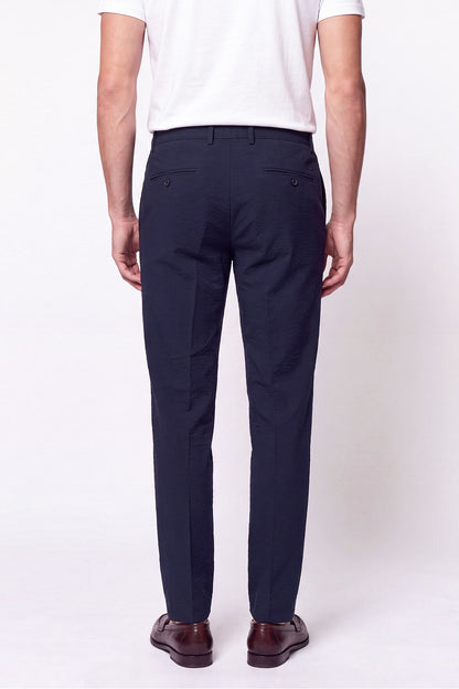 Comfort Fit Yan Cep Esnek Pamuklu Lacivert Jogger Pantolon P 1190