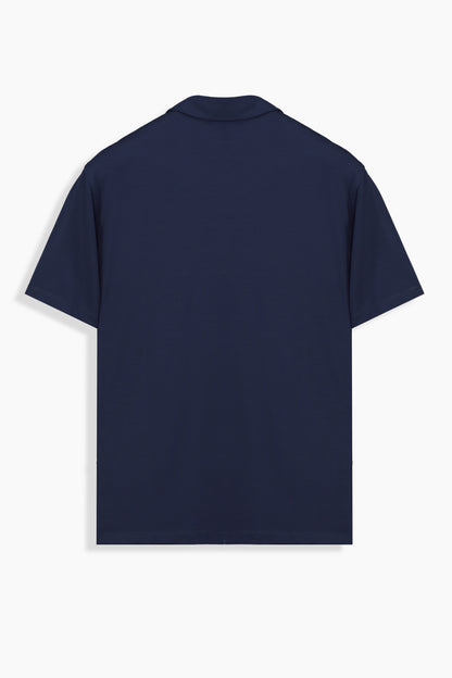 Pulso Polo Yaka Lacivert Relax Fit Tişört