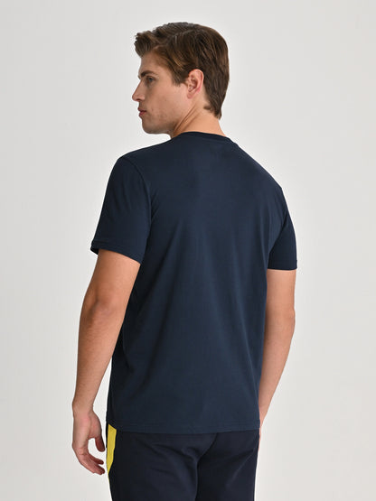 Fenerbahçe Lacivert Tribün Çizgi Logolu Erkek Tshirt
