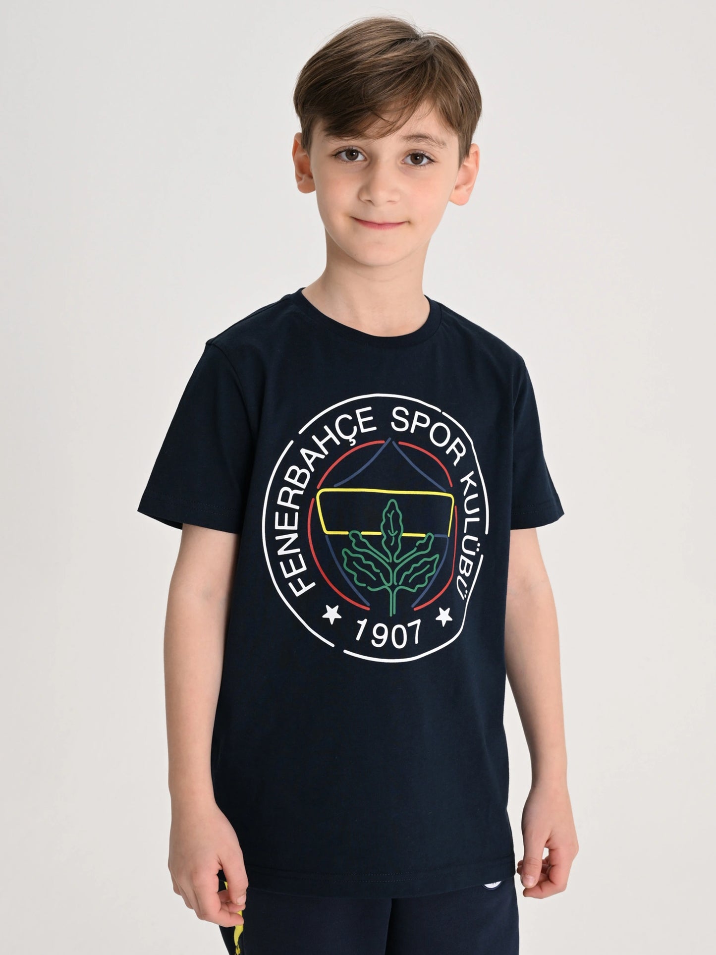Fenerbahçe Lacivert Tribün Çizgi Logolu Çocuk Tshirt