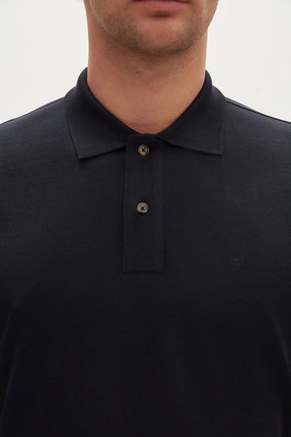 Damat Regular Fit Lacivert %100 Pamuk Polo Yaka T-shirt