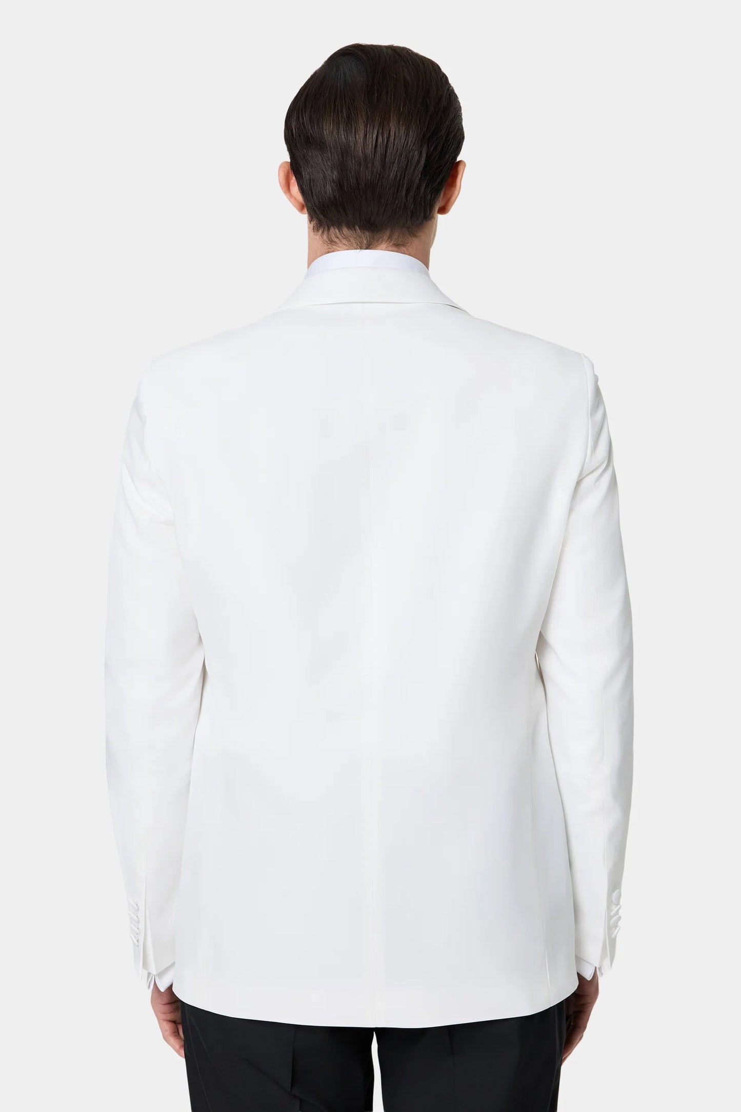 Tween Slim Fit Beyaz Düz Damatlık &amp; Smokin Takim