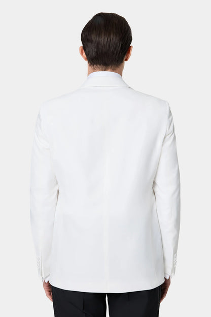 Tween Slim Fit Beyaz Düz Damatlık &amp; Smokin Takim
