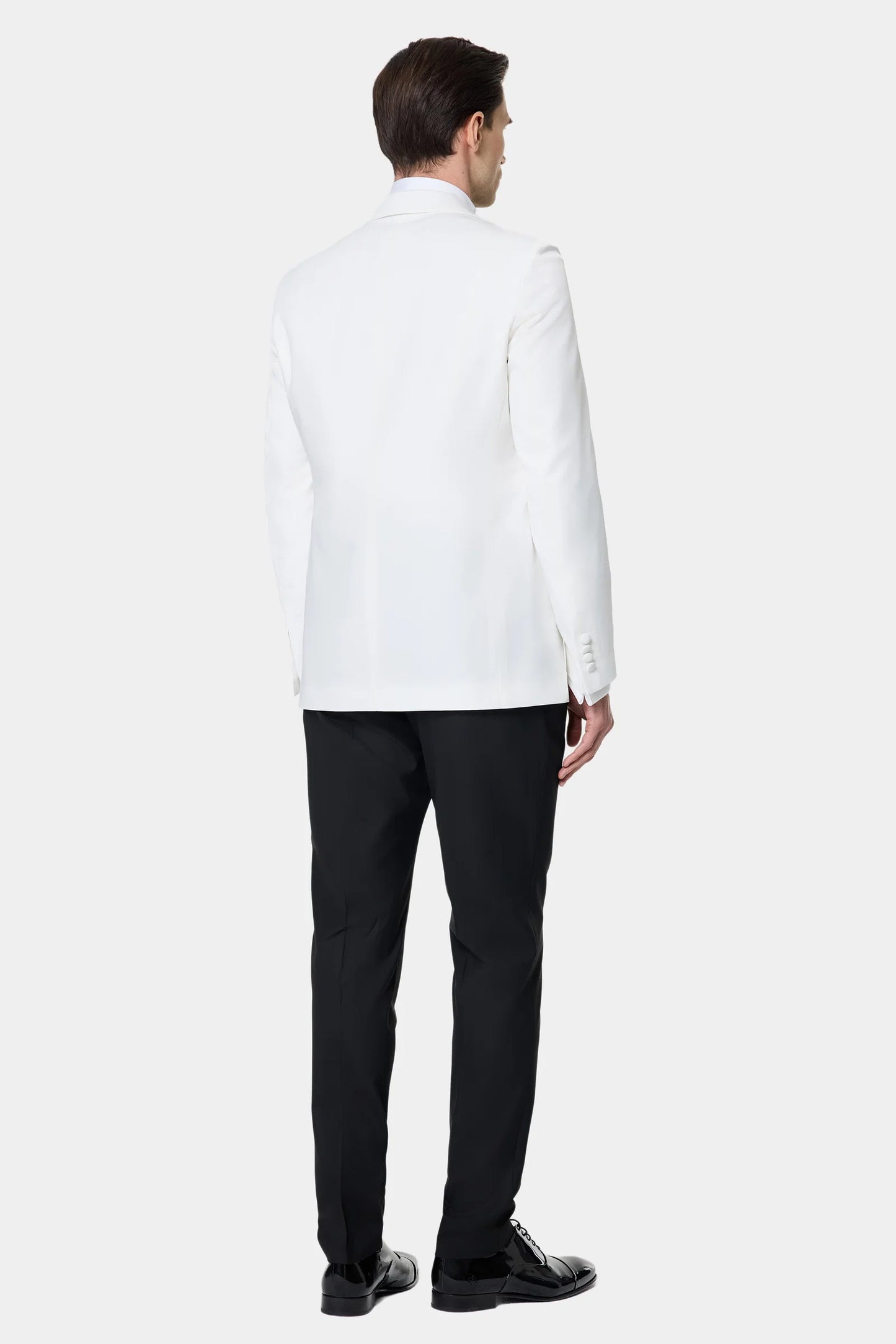Tween Slim Fit Beyaz Düz Damatlık &amp; Smokin Takim