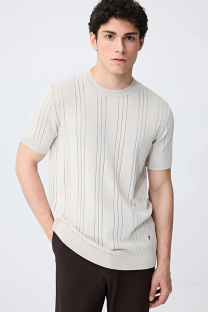 Tween Slim Fit Vizon Triko