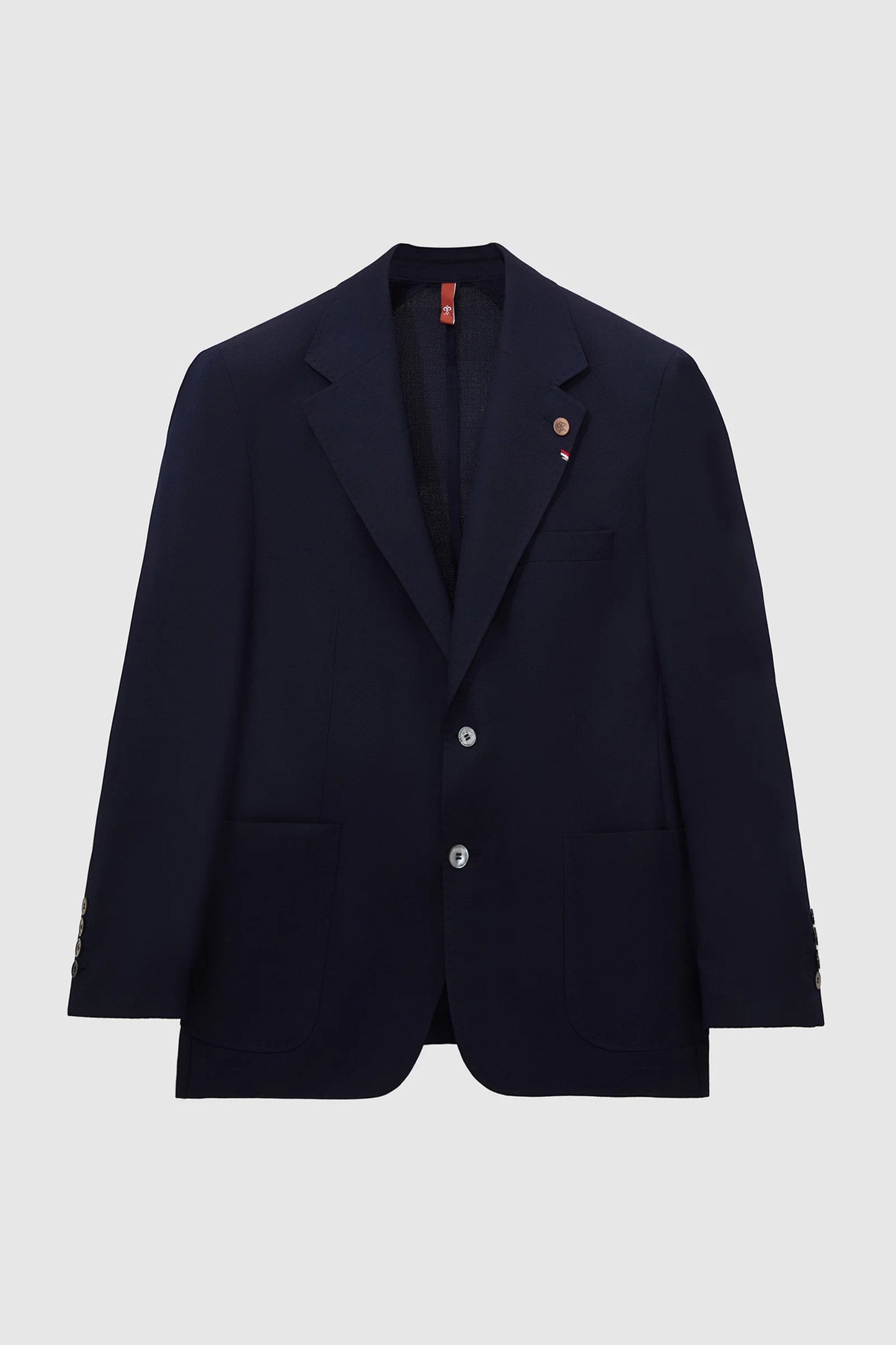 Damat Comfort Lacivert Armürlü Kumaş Ceket