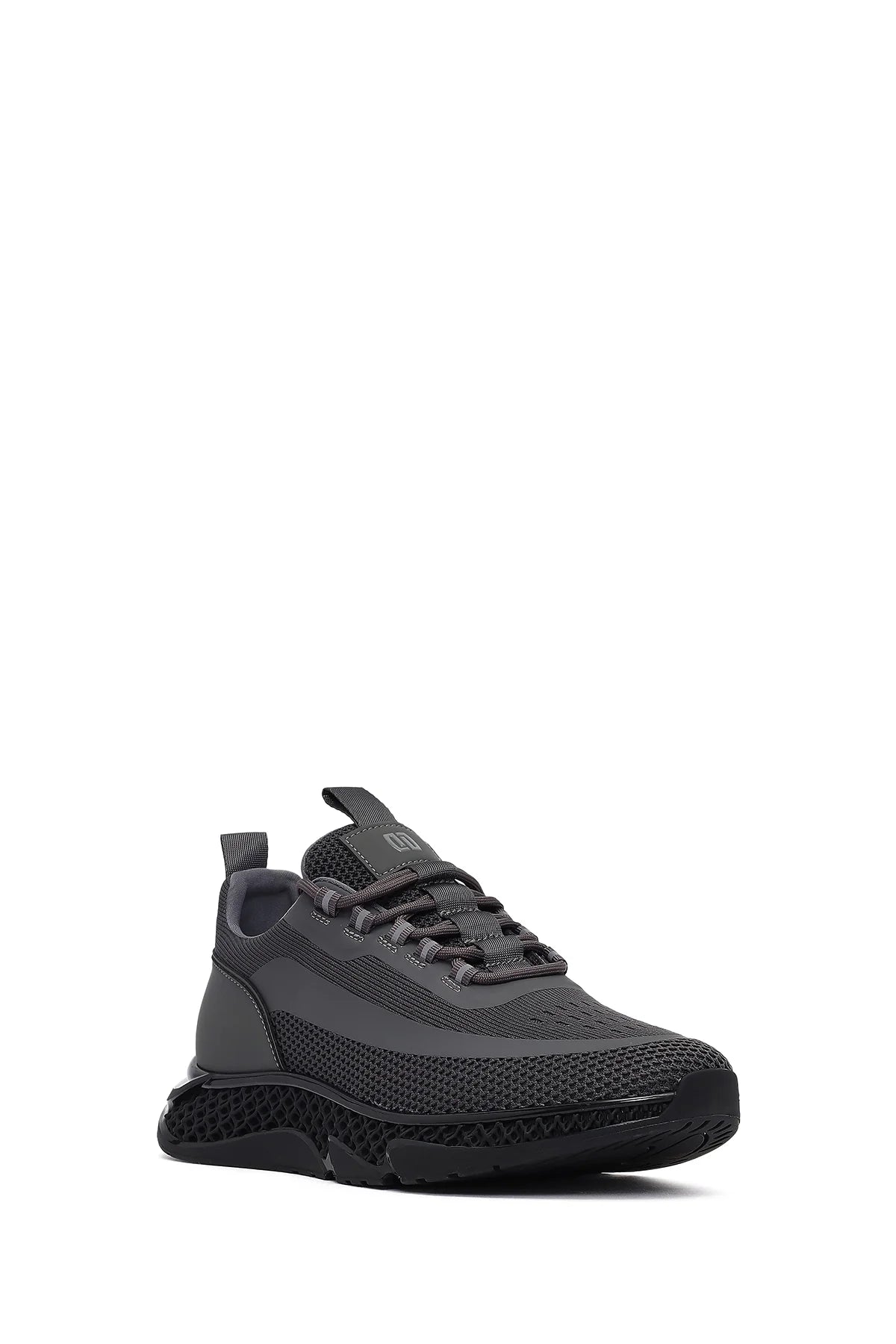 Derimod Zero Erkek Gri Kalın Tabanlı Bağcıklı Kumaş Sneaker