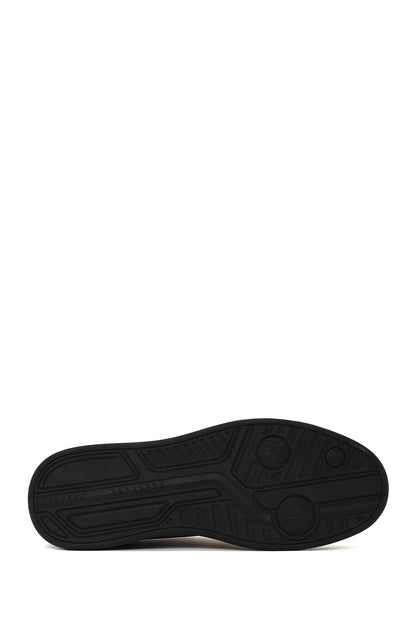 Erkek Haki Bağcıklı Nubuk Deri Sneaker