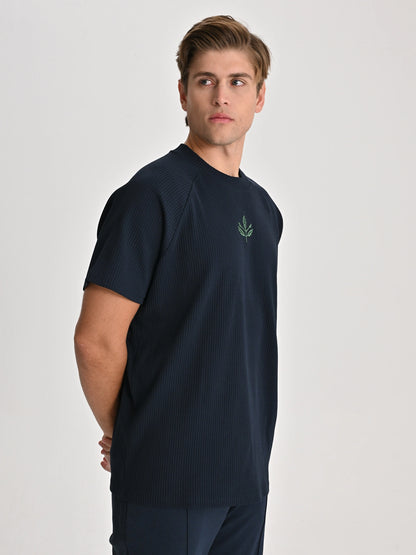 Fenerbahçe Lacivert Trend Yeşil Palamutlu Erkek Oversize Tshirt