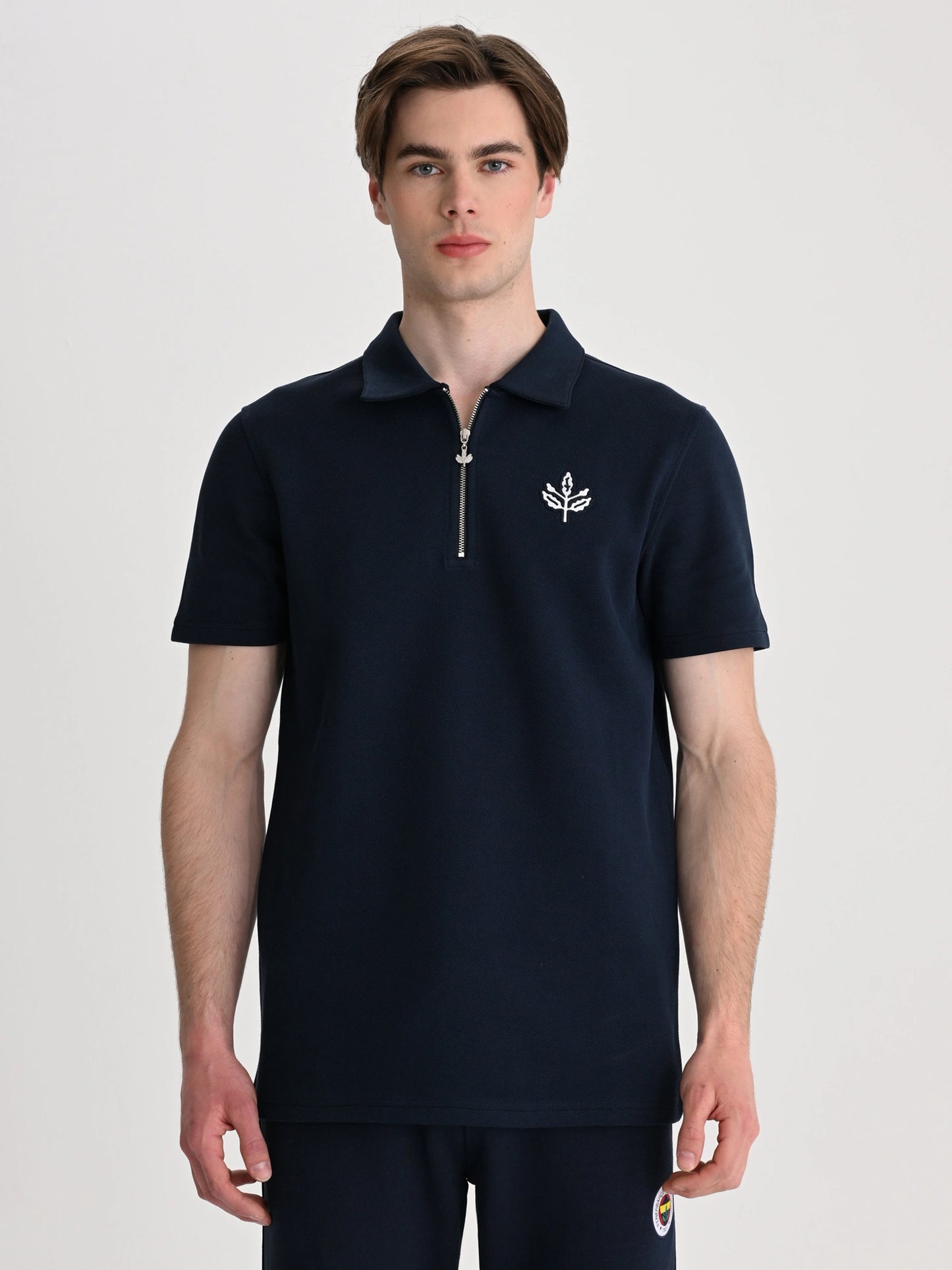 Fenerbahçe Lacivert Trend Krom Palamutlu Erkek Polo Tshirt