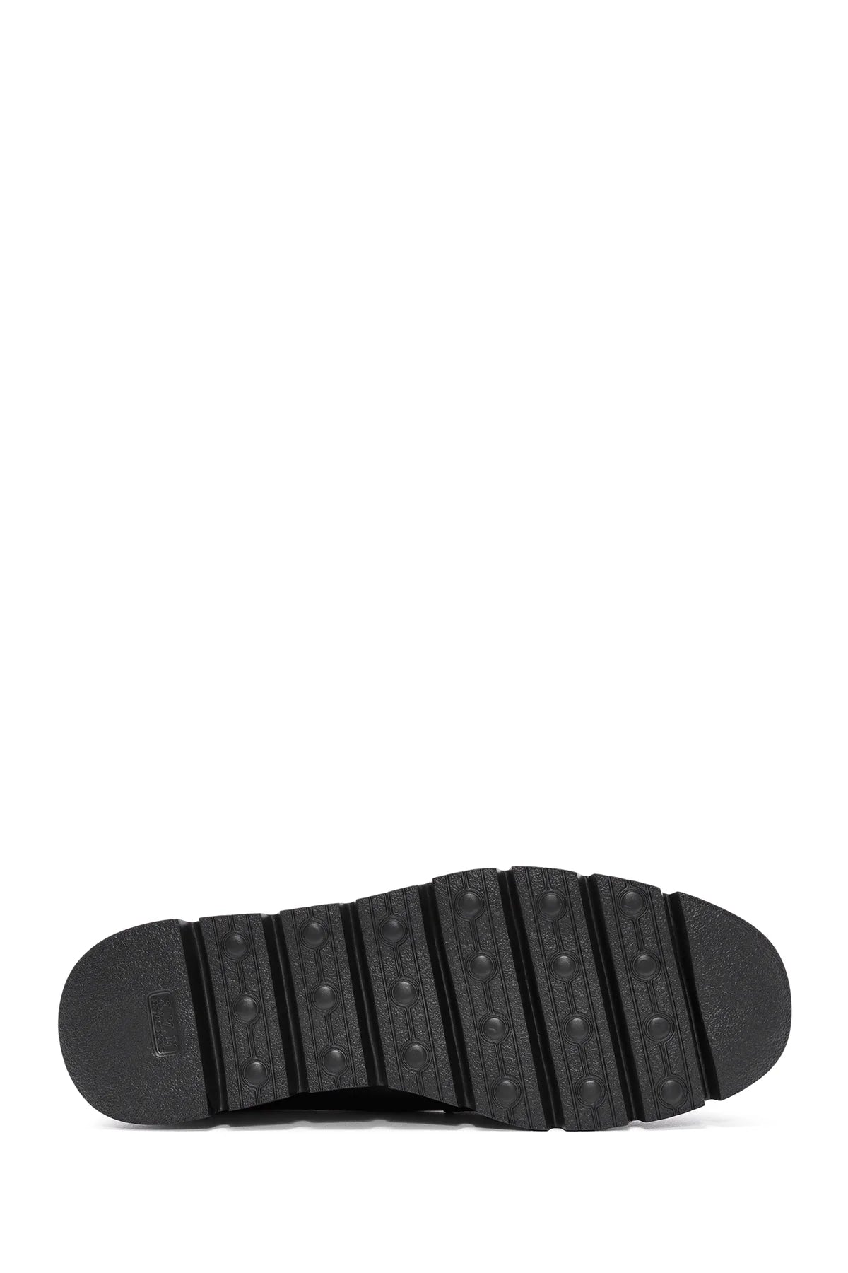Kadın Siyah Toka Detaylı Deri Comfort Loafer