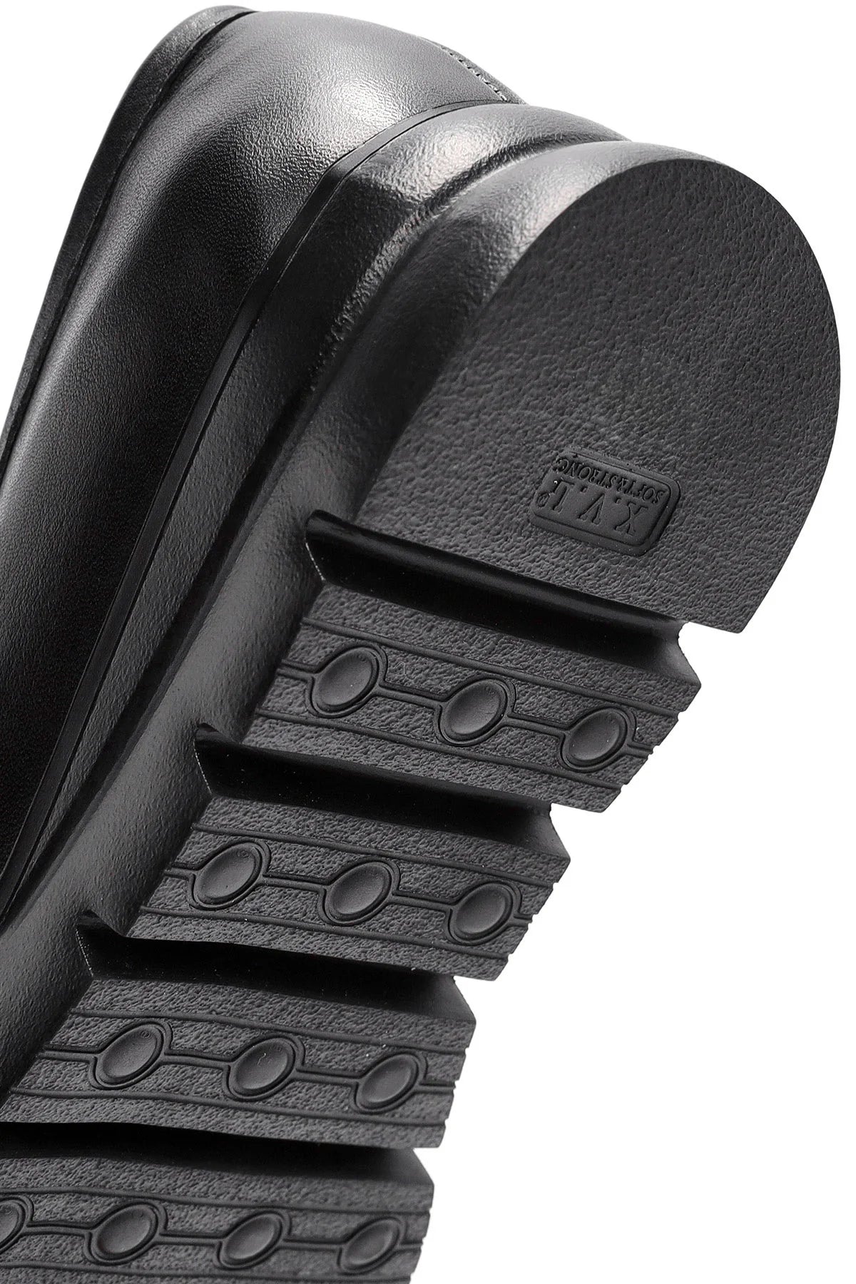 Kadın Siyah Toka Detaylı Deri Comfort Loafer