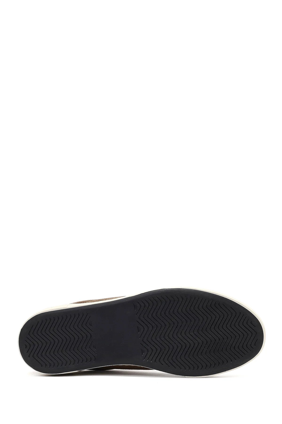 Kadın Bej Bağcıklı Kalın Tabanlı Süet Deri Sneaker