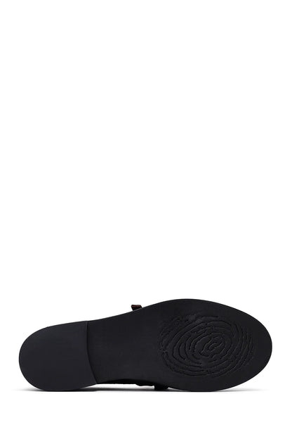 Kadın Kahverengi Tokalı Süet Deri Maskülen Loafer