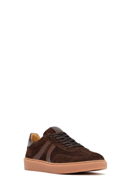 Kadın Kahverengi Bağcıklı Süet Deri Sneaker