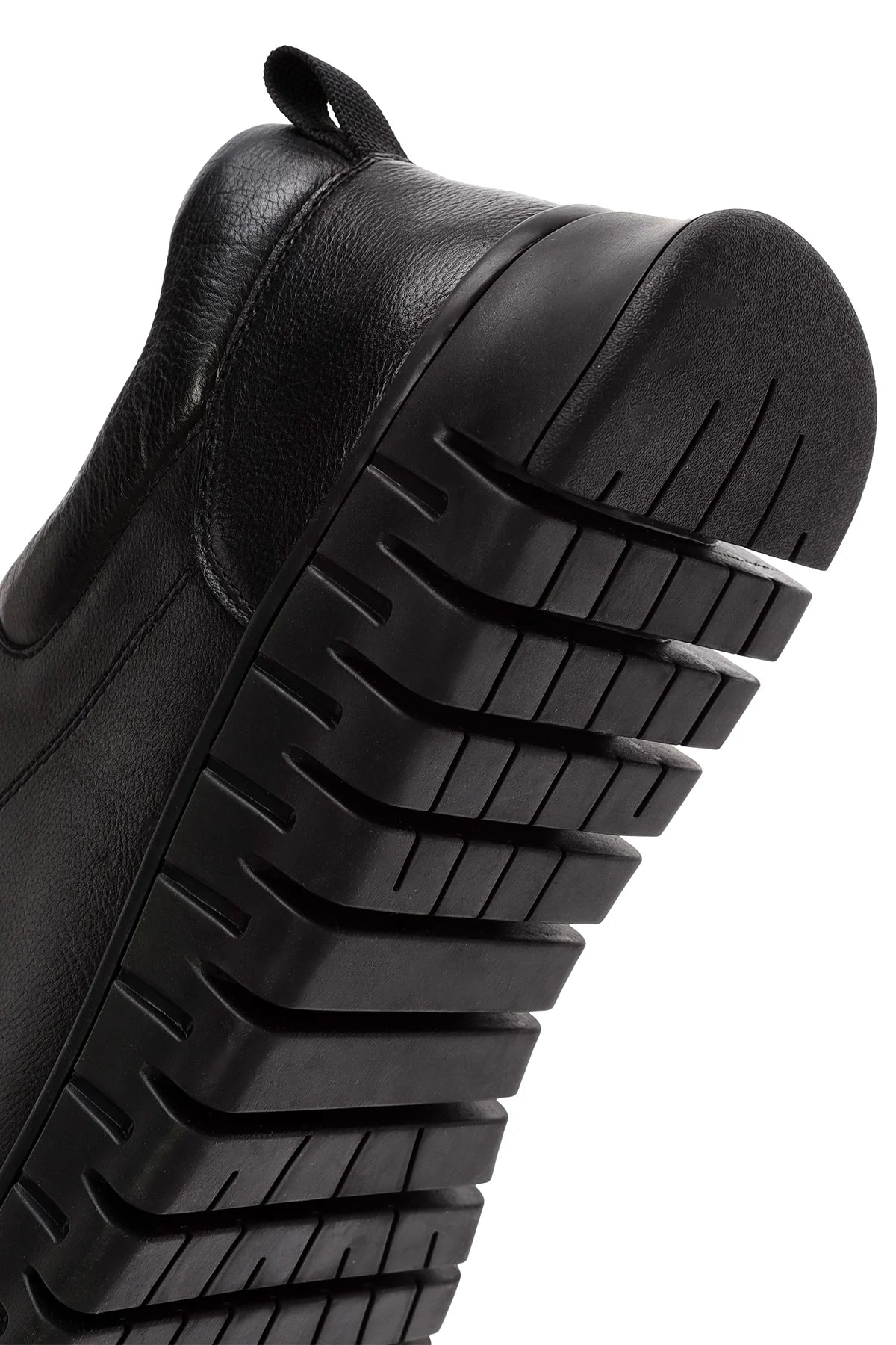 Derimod Fly Erkek Siyah Bağcıklı Deri Casual Sneaker